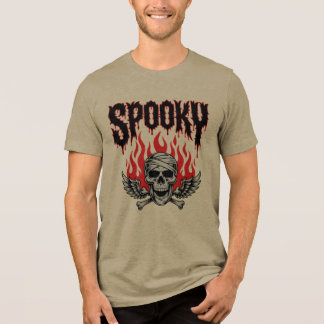 Camiseta de Halloween Caveira Assustadora