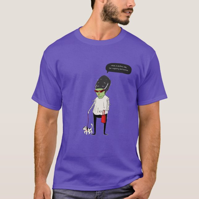 Camiseta de Halloween com Citação Divertida (Frente)
