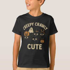 Camiseta De Halloween Crawly Cute - Spa Adorável