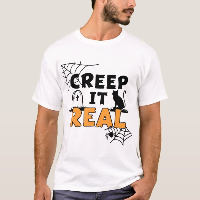 Camiseta de Halloween "Creep It Real" (Frente)