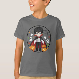 Camiseta de Halloween Crianças de Animo Bonito