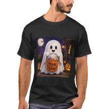 Camiseta de Halloween Cute Ghost Trick or Treat