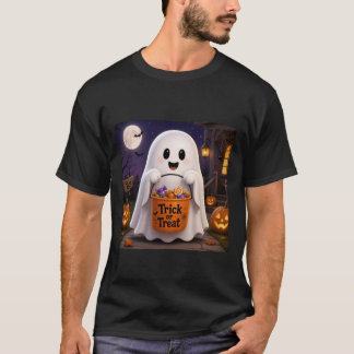 Camiseta de Halloween Cute Ghost Trick or Treat