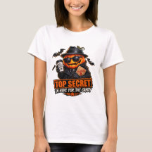 Camiseta de Halloween da Abóbora Agente Secreto