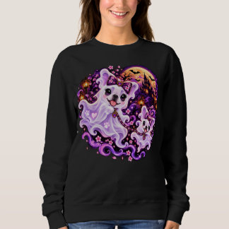 Camiseta de Halloween da Mamãe Frenchie Fantasminh