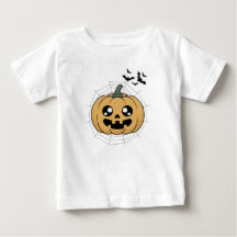 Camiseta de Halloween de Abóbora Kawaii Fofa