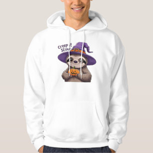 Camiseta de Halloween de Bruxa de Preguiça Fofa �