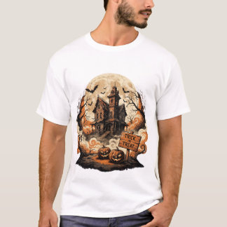 🏚️ Camiseta de Halloween de Casa Assombrada – Est