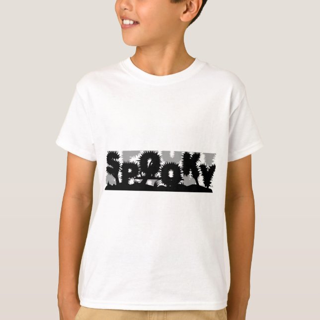 Camiseta de Halloween de Face Spooky - Frente "SPO (Frente)