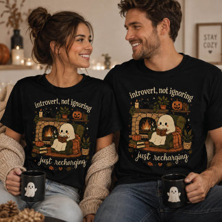 Camiseta de Halloween de Fantasma Aconchegante Len