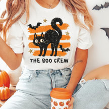 Camiseta de Halloween de Gato Preto The Boo Crew