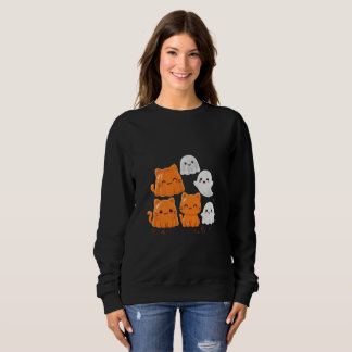 Camiseta de Halloween de Gatos de Geléia Fofos