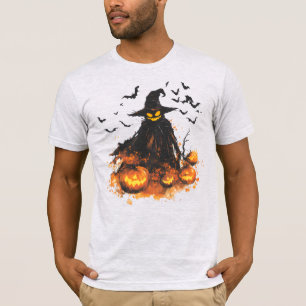 Camiseta de Halloween do Ceifador de Abóbora Malva