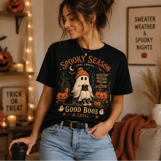 Camiseta de Halloween do Fantasma da Temporada Ass