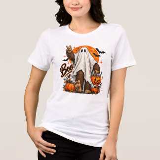 Camiseta de Halloween do Fantasma do Pé Grande