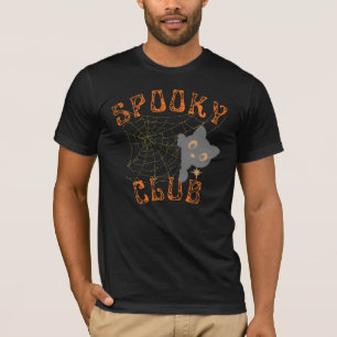 Camiseta de Halloween do Gato Vintage do Clube Ass