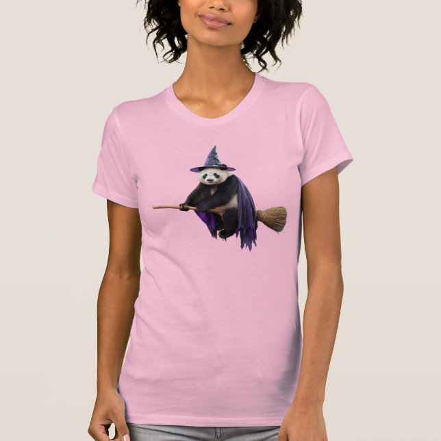 Camiseta de Halloween do Urso Panda Fofo (Frente)