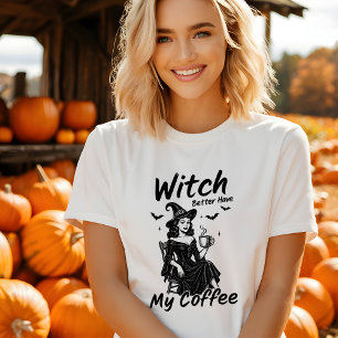 Camiseta de Halloween engraçada da bruxa melhor te
