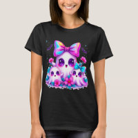 Camiseta de Halloween Fantasma Iridescente