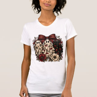 Camiseta de Halloween Floral “Trio de Fantasmas”