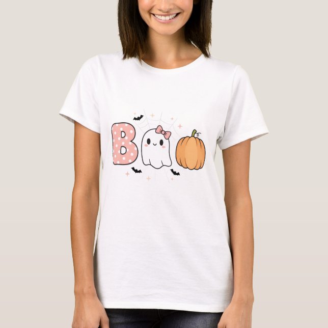 Camiseta de Halloween Fofa (Frente)