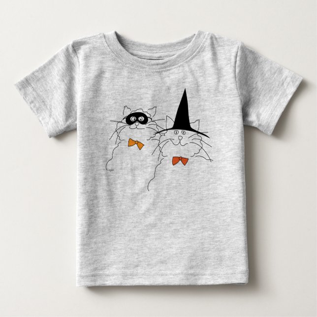 Camiseta de Halloween Gatinhos (Frente)