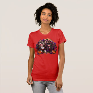 Camiseta de Halloween Gótica Casal Vampiro Frenchi
