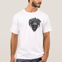 Camiseta de Halloween Gótico Crânio Fantasma | Crâ