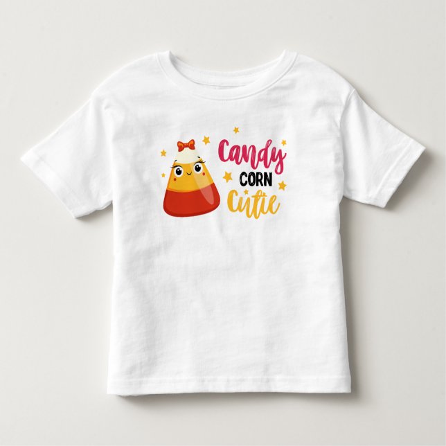 Camiseta de Halloween infantil doce meninas Candy  (Frente)