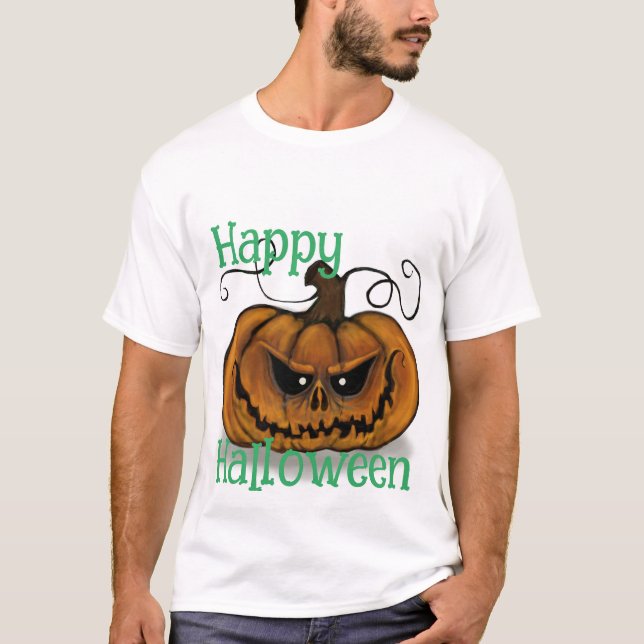 Camiseta de Halloween masculina (Frente)