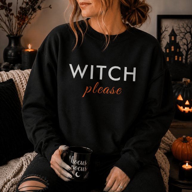 Camiseta de Halloween Modern Witch Please – Blusa  (Criador carregado)