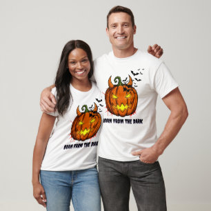 Camiseta de Halloween "Nascido das Trevas" - Abóbo