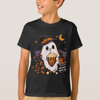 Camiseta de Halloween Noturna de Fantasma Fofa