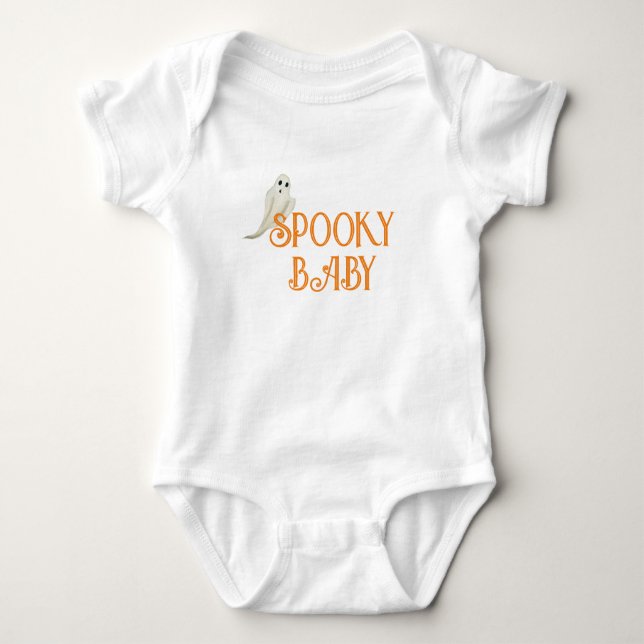 Camiseta de Halloween para Bebê Assustador (Frente)