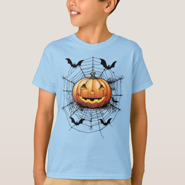 Camiseta de Halloween para Meninas e Meninos (Frente)