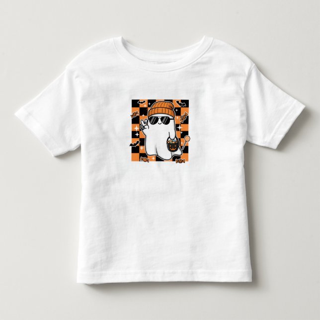 Camiseta de Halloween para menino (Frente)