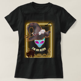 Camiseta de Halloween "SOU UM ALIENÍGENA": Design 