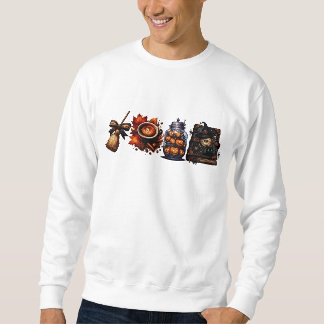 Camiseta de Halloween, Sweatshirt Fantasma (Frente)