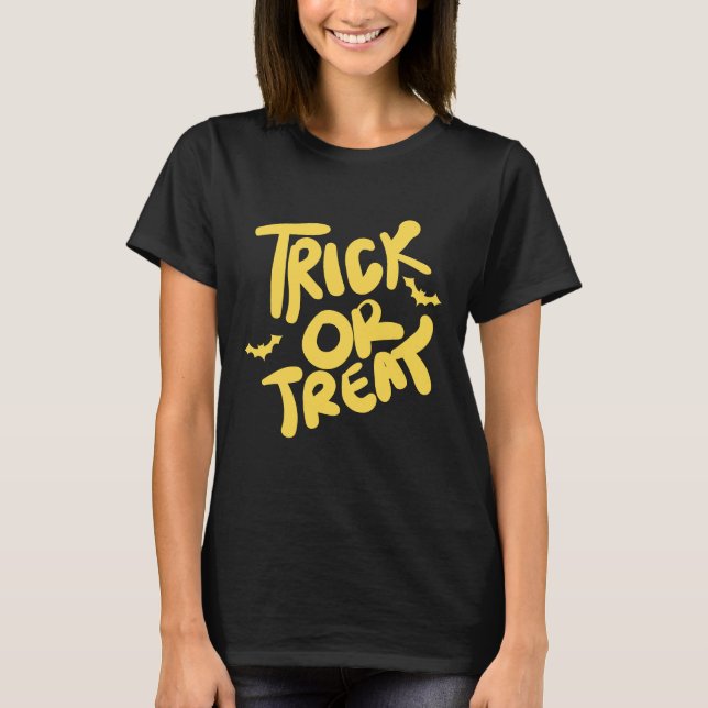 Camiseta de Halloween 'Trick or Treat' (Frente)