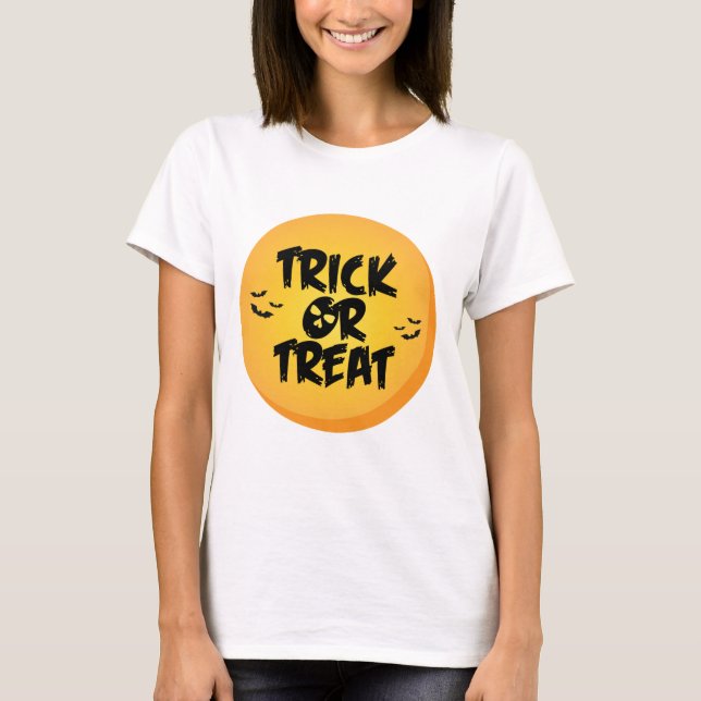 Camiseta de Halloween 'Trick or Treat' (Frente)