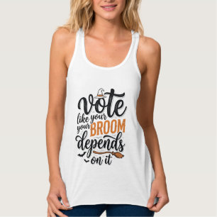 Camiseta de Halloween Vote Como Se Sua Vassoura De