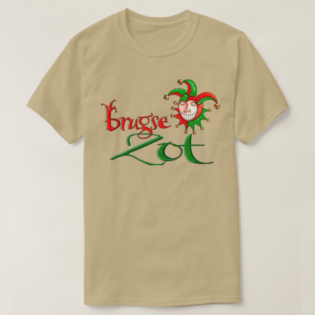 Camiseta De Halve Maan Brugse Zot (Frente do Design)