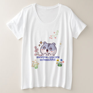 Camiseta de hamster estética fofa