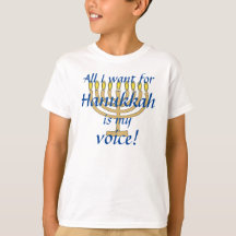 Camiseta de Hanukkah para Mutismo Seletivo