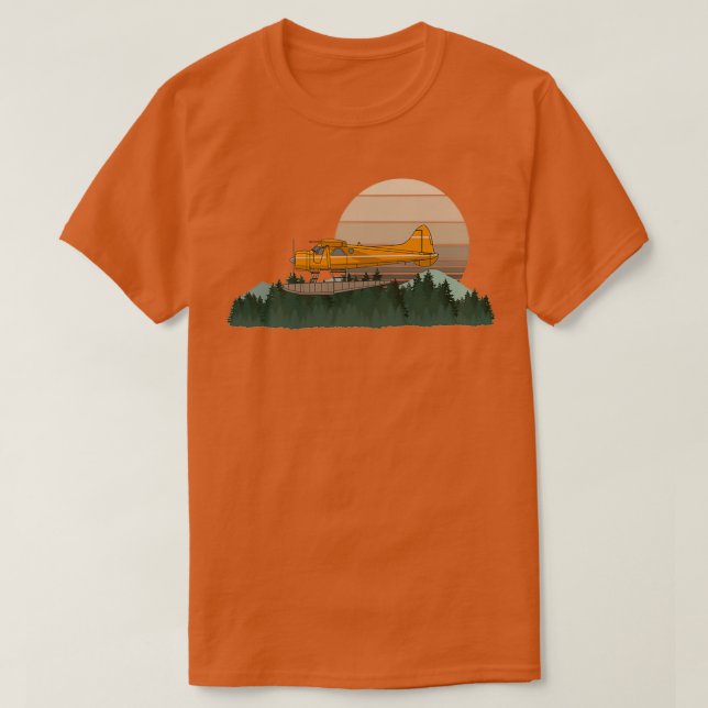 Camiseta de Havilland Beaver em Floats  (Frente do Design)