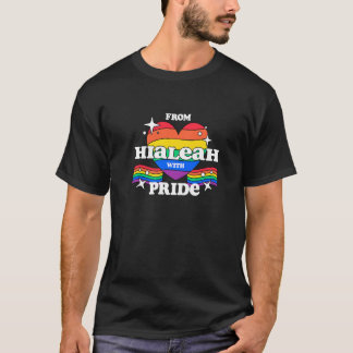 Camiseta De Hialeah com Orgulho LGBTQ Gay LGBT Homossexual