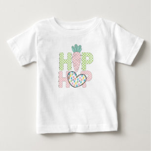 Camiseta de Hip Hop Pastel Doce para Bebê no 1º Pá