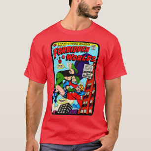 Camiseta de história em quadrinhos "Mundos Proibid