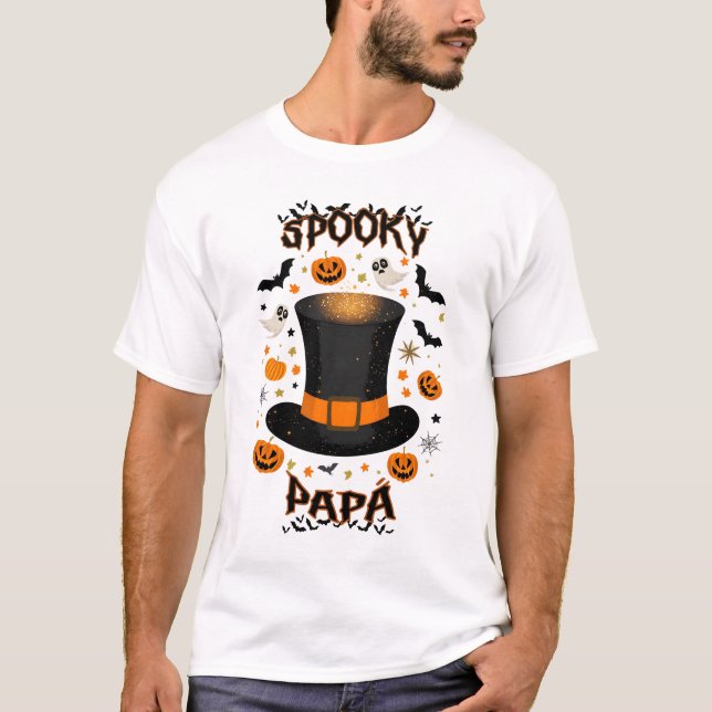 Camiseta de Hombre Spooky Papá (Frente)