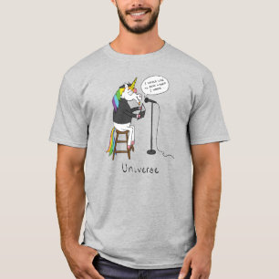 Camiseta de Homens Engraçado de Poesia Leitura do